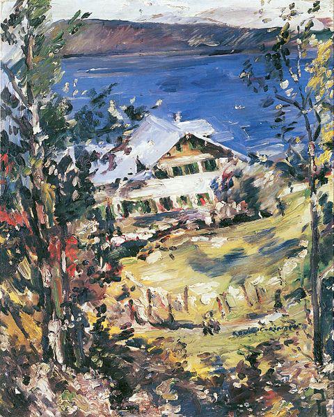 Lovis Corinth Walchensee, Landhaus mit Wascheplatz oil painting image